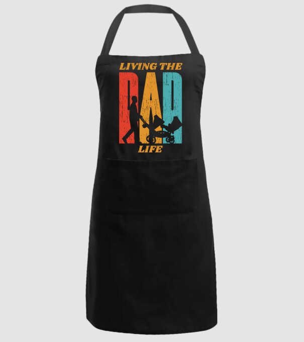 Dad Life pentru tata model negru pe tricou