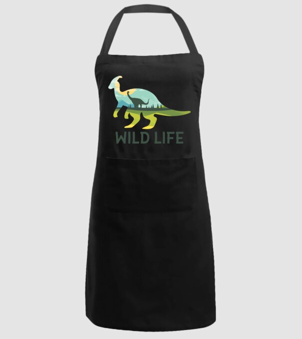 Dinosaur model negru pe tricou