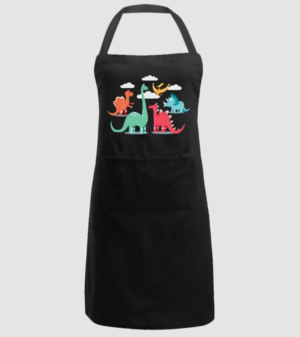 Dinozauri model negru pe tricou