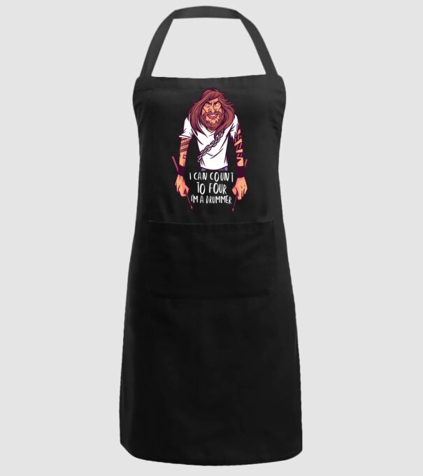 Baterist model negru pe tricou