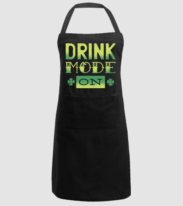 Drink mode on - Mod de băutură activat model negru pe tricou