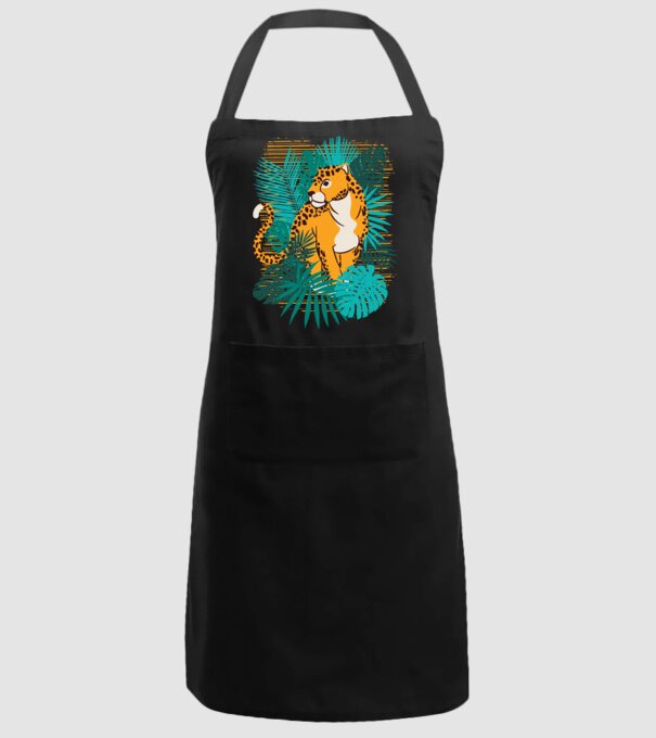 Jaguar junglă model negru pe tricou