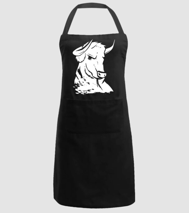 Taur puternic model negru pe tricou