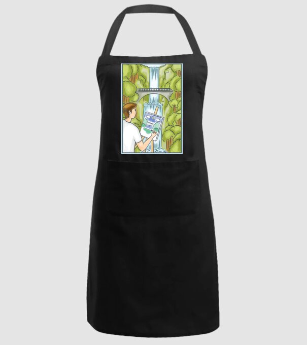 Pictură model negru pe tricou
