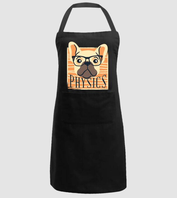 Câine Fizică model negru pe tricou