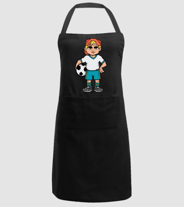 Băiat Fotbalist model negru pe tricou