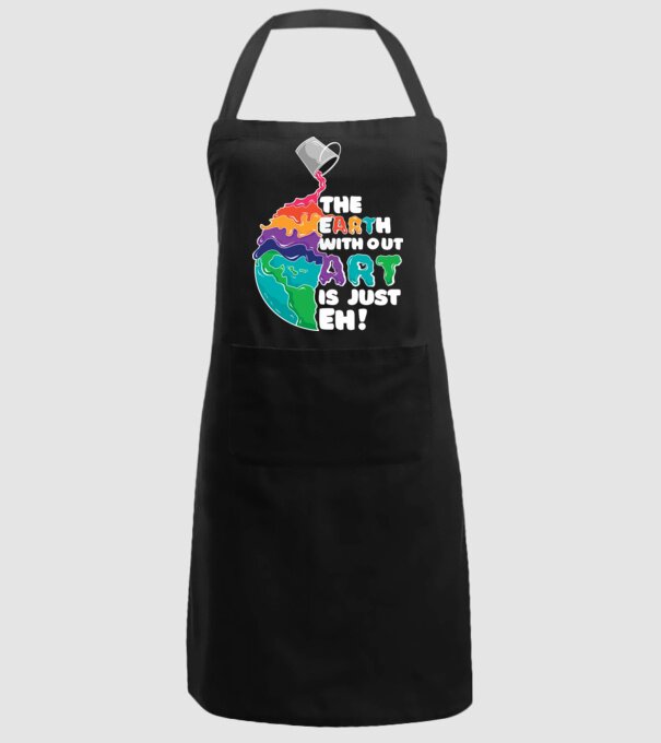 Pământ Artă model negru pe tricou