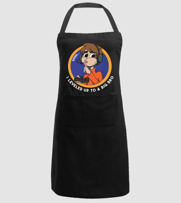Gamer Frate mai mare model negru pe tricou