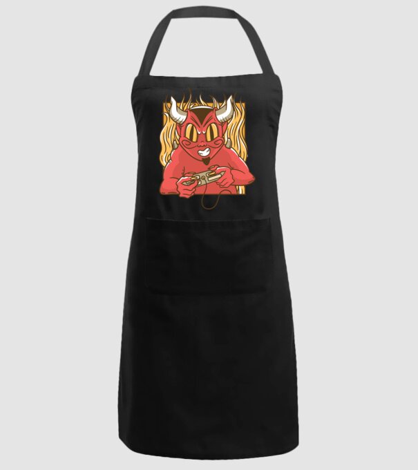Gamer Diavol model negru pe tricou
