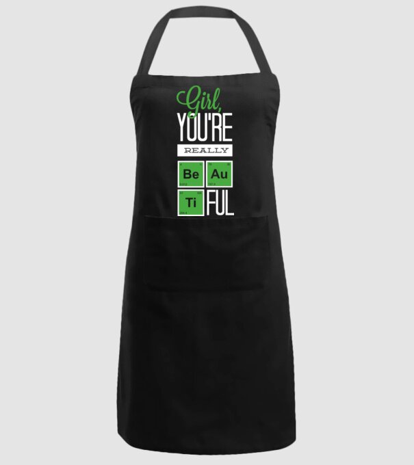 Girl you are really beautiful model negru pe tricou