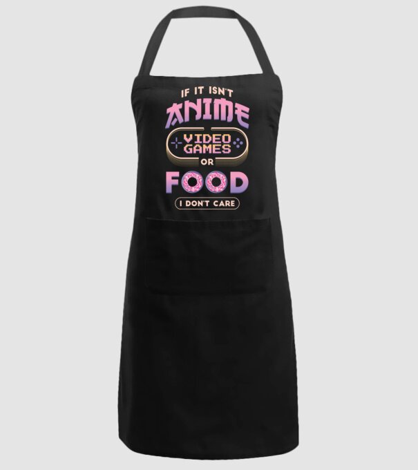 Dacă nu e vorba de anime, joc video sau mâncare, nu-mi pasă model negru pe tricou