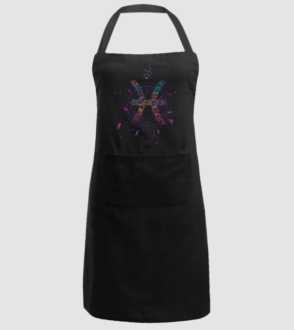 Pisces Zodiac model negru pe tricou