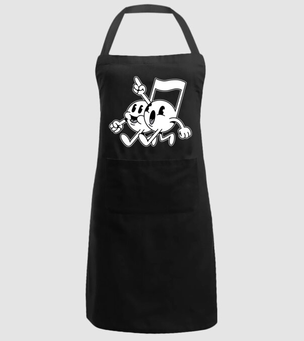 Note muzicale model negru pe tricou