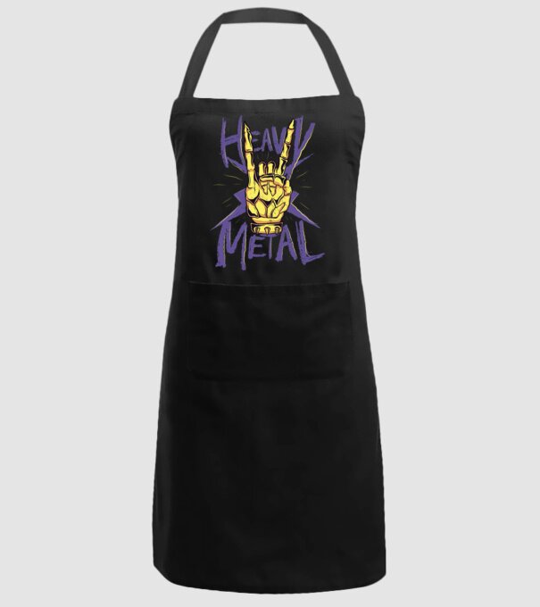 Heavy Metal model negru pe tricou