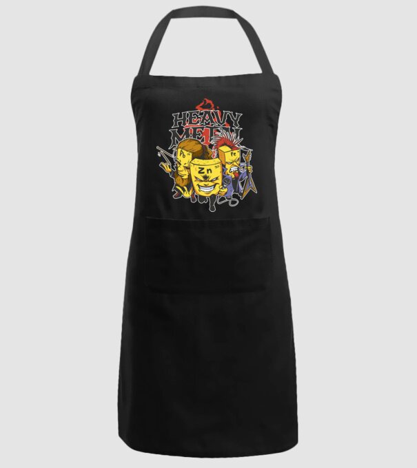 Elemente Heavy Metal model negru pe tricou