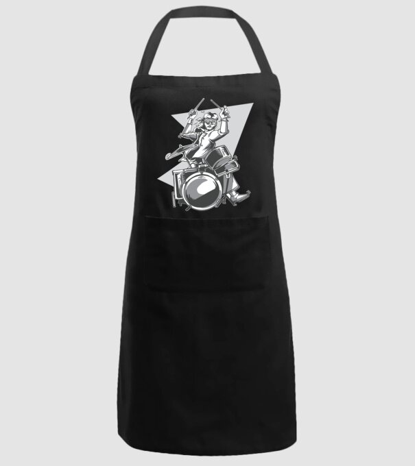 Hippy baterist model negru pe tricou