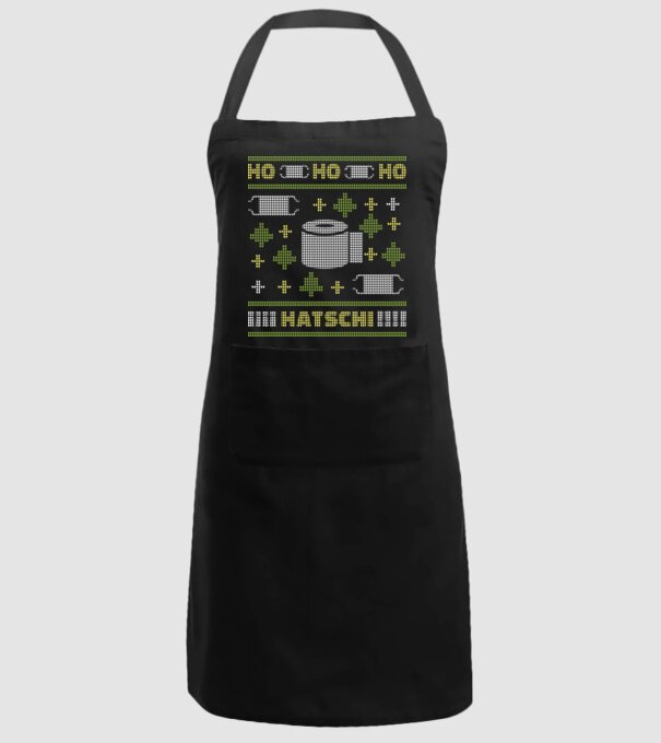 Hohohoho hârtie igienică pulover urât model negru pe tricou