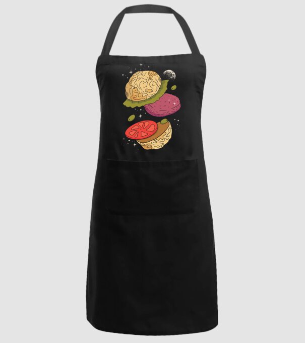 Burger lună model negru pe tricou