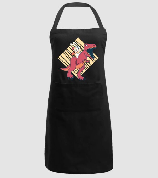 Dinozaur de Paște model negru pe tricou