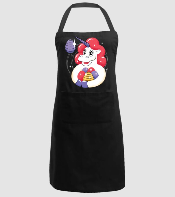 Unicorn de Paște model negru pe tricou