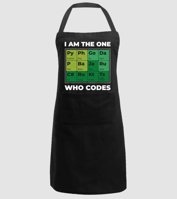 I am the one who codes tricou amuzant programator model negru pe tricou