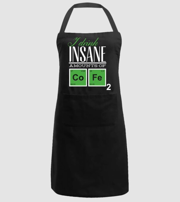 i drink insane amount of coffee model negru pe tricou