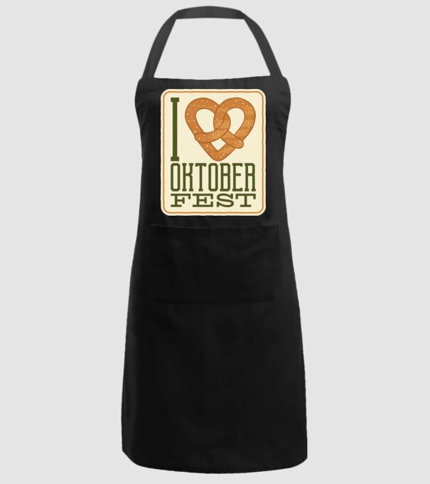 I Love Oktoberfest model negru pe tricou