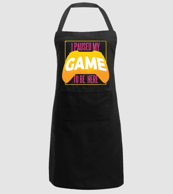 I paused my game to be here tricou amuzant Gamer model negru pe tricou