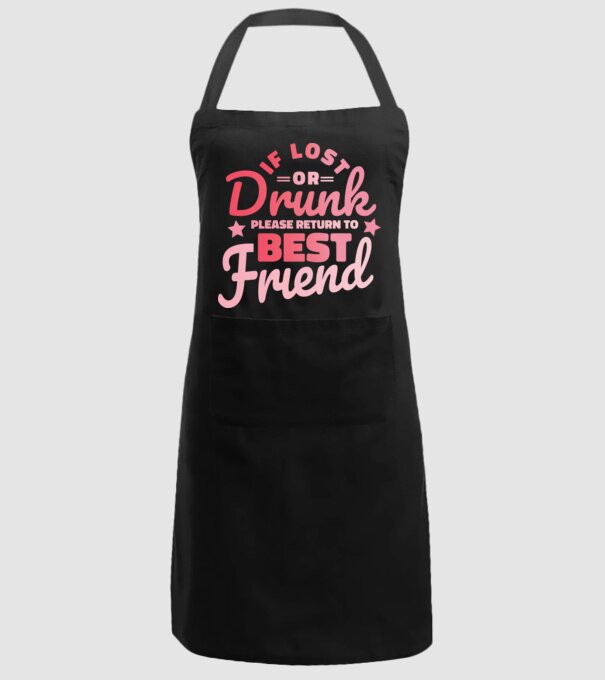 If los or drunk please return to Best Friend model negru pe tricou