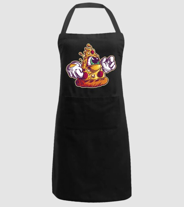 Pizza Illuminati model negru pe tricou