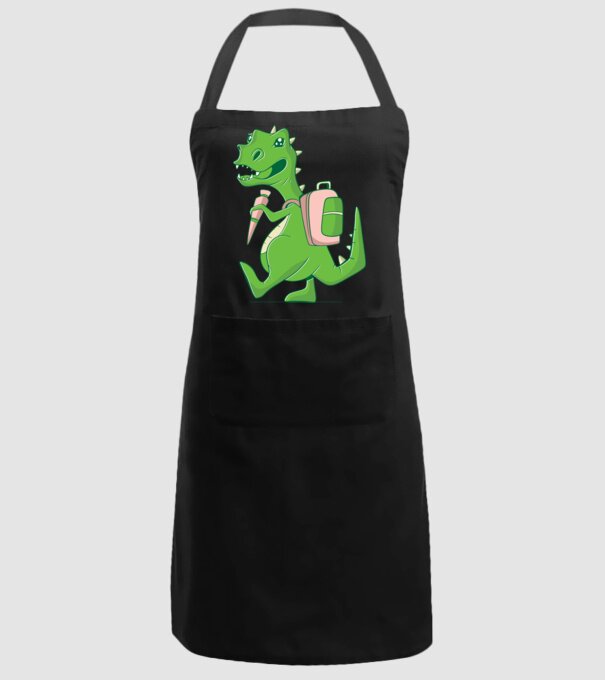 Elev Dino model negru pe tricou