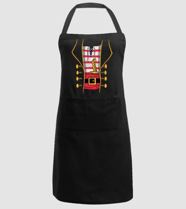 Costum de pirat pentru Halloween model negru pe tricou