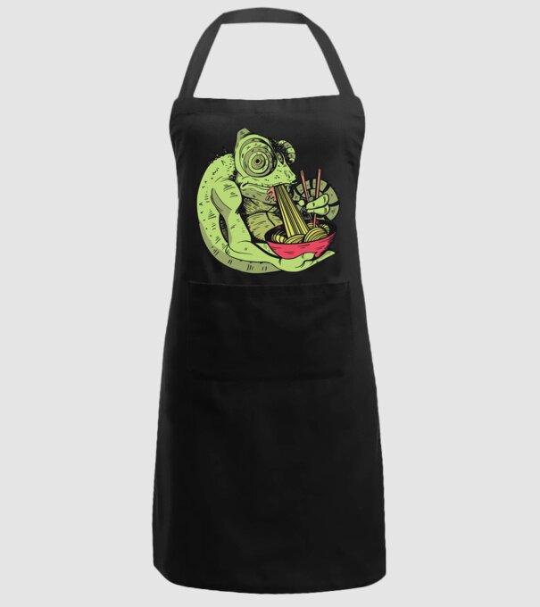 Cameleon cu paste model negru pe tricou