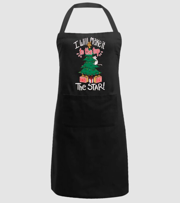 Pisică de Crăciun model negru pe tricou