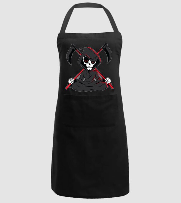 Moartea - Grim Reaper model negru pe tricou