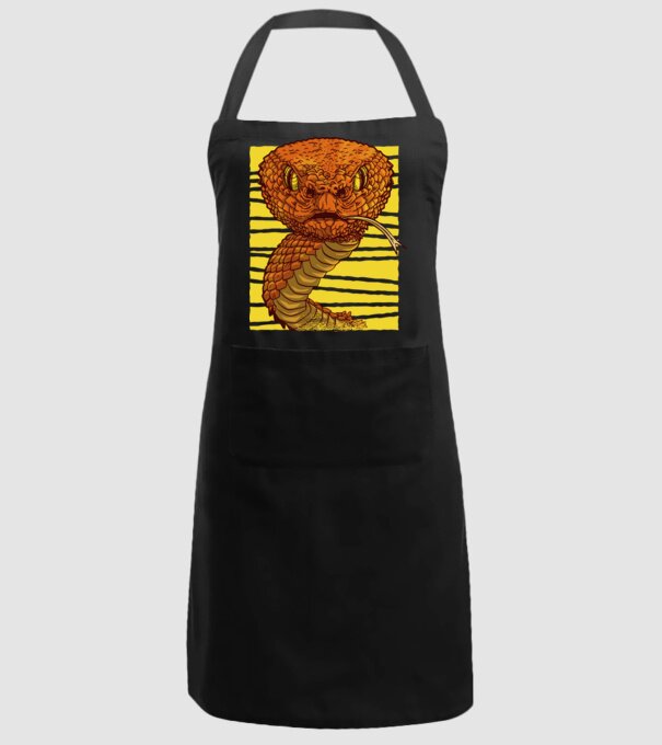 Cap de șarpe model negru pe tricou