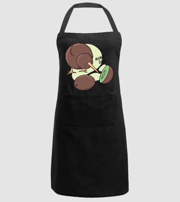 Familie Kiwi model negru pe tricou