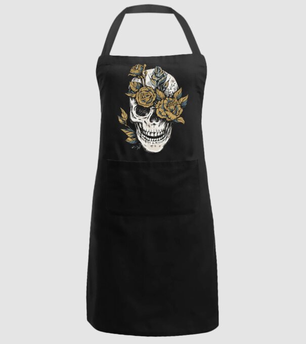 Craniu model negru pe tricou