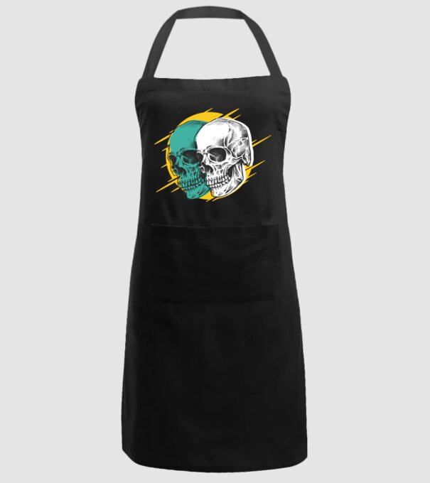Cranii model negru pe tricou