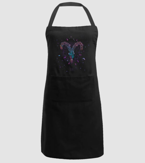 Aries Zodiac model negru pe tricou