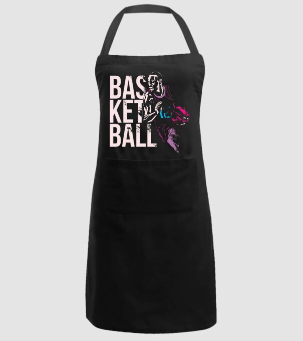 Baschet Silueta model negru pe tricou