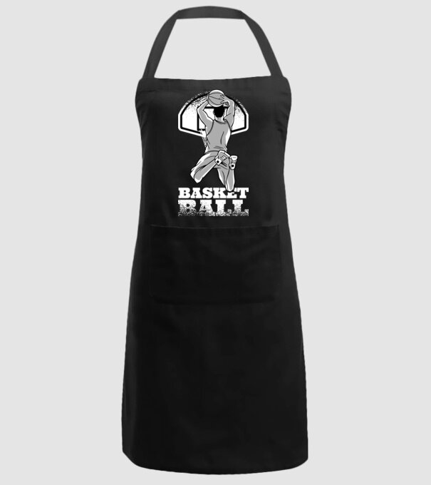 Baschet aruncare la coș model negru pe tricou