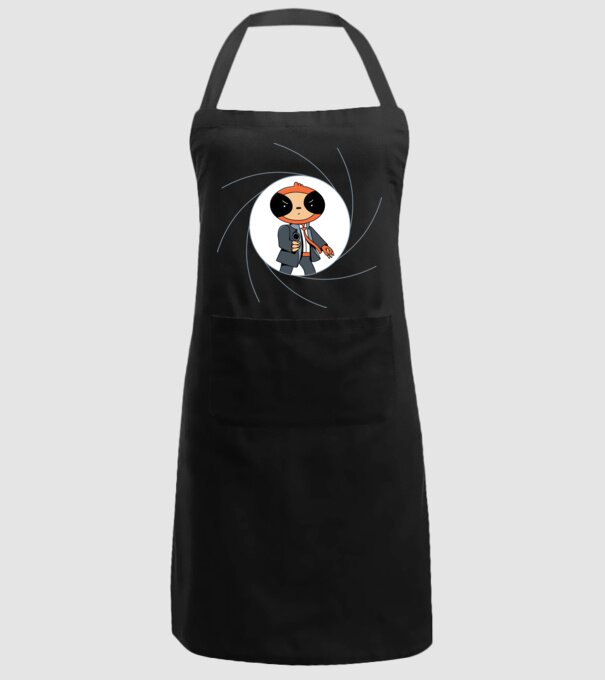 Leneș Bond 007 model negru pe tricou