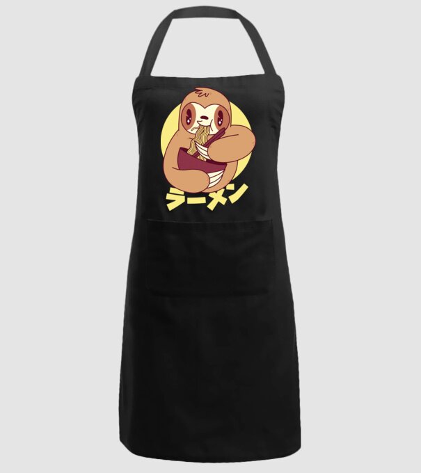Ramen Leneș model negru pe tricou
