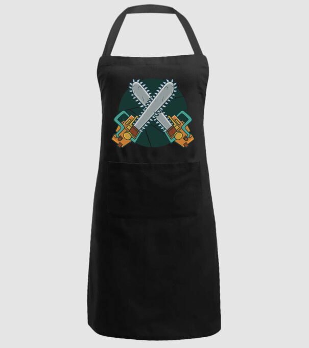 Drujbă tăietor de lemne model negru pe tricou