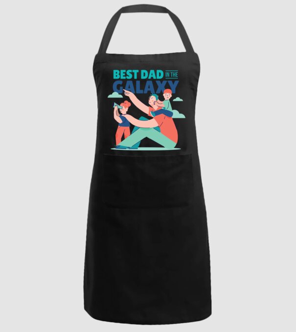 Cel mai bun tată din Galaxie model negru pe tricou
