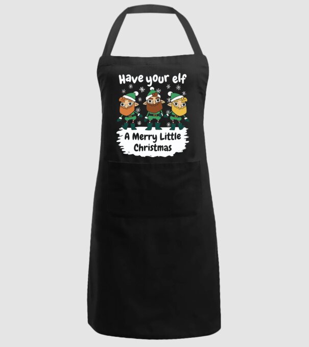 Să ai un Crăciun fericit de Elf model negru pe tricou