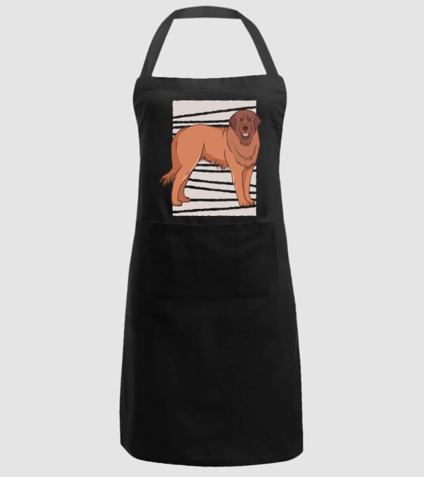 Câine ciobănesc Leonberg model negru pe tricou