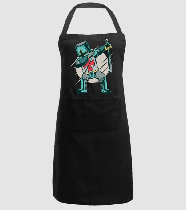 Cavaler DAB model negru pe tricou