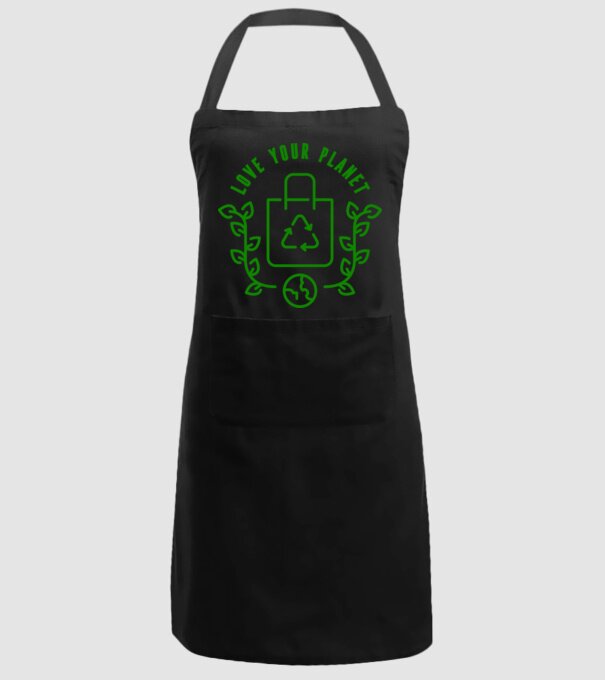 Love Your Planet - Ziua Pământului model negru pe tricou
